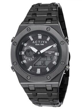 NWT Activa Signal X Invicta Digital Mens Unisex Watch 45.5mm Black ACWM303-003